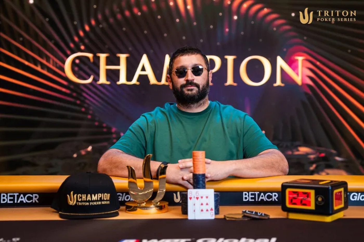 Ramin Hajiyev, Azerbaijan poker player in the Score8 Triton Montenegro feature