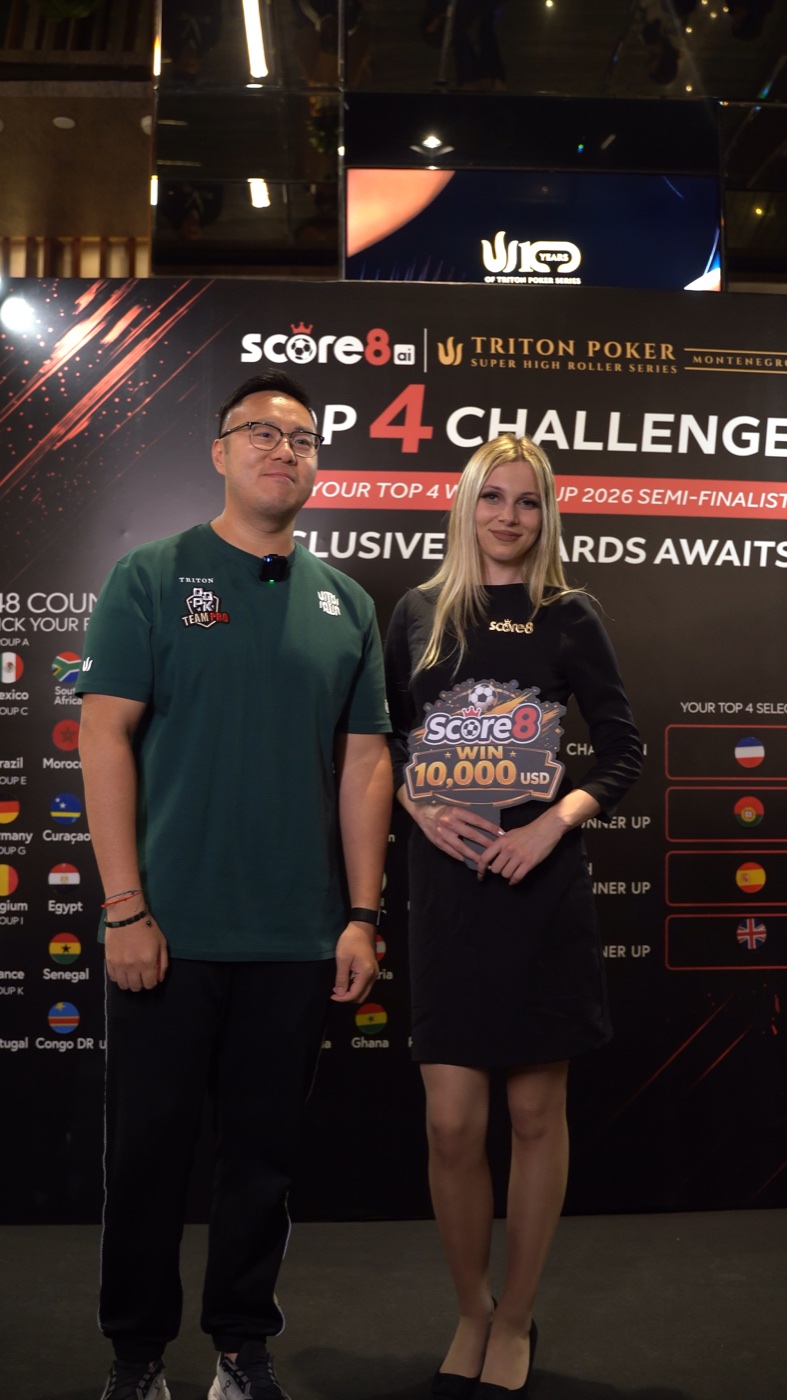 Danny Tang at the Score8 Top 4 Challenge activation booth