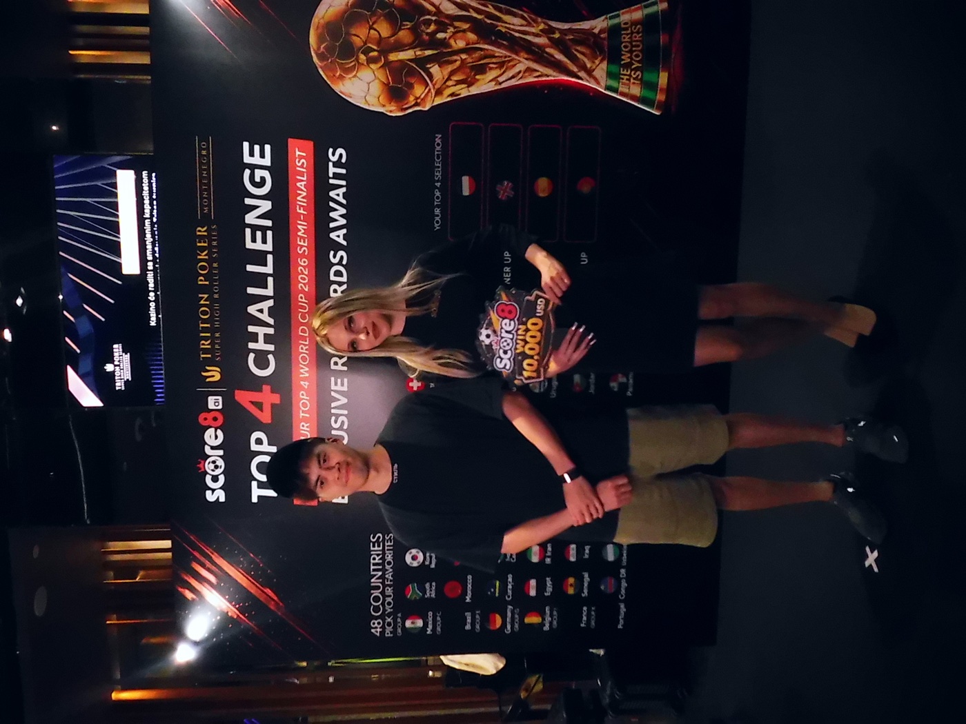 Kiat Lee at the Score8 Top 4 Challenge activation booth